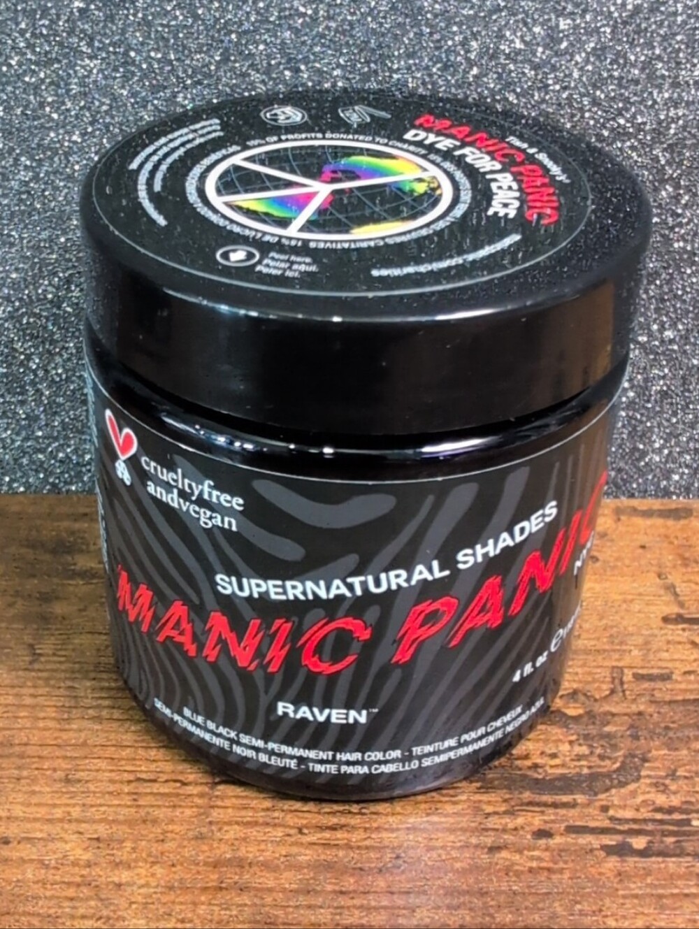 Manic Panic Semi-Permanent Hair Dye Supernatural Shades Raven 4 Oz